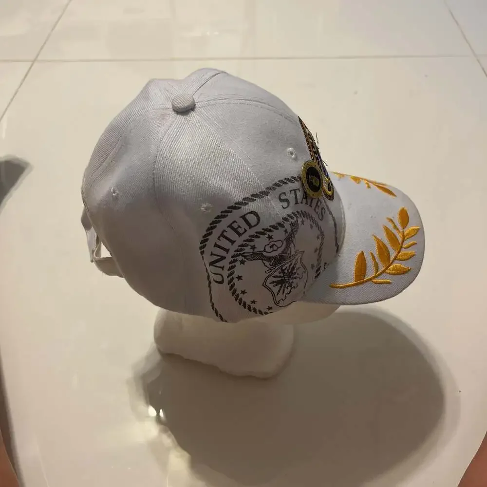 US Air Force Baseball Cap with Patches & Embroidered Brim